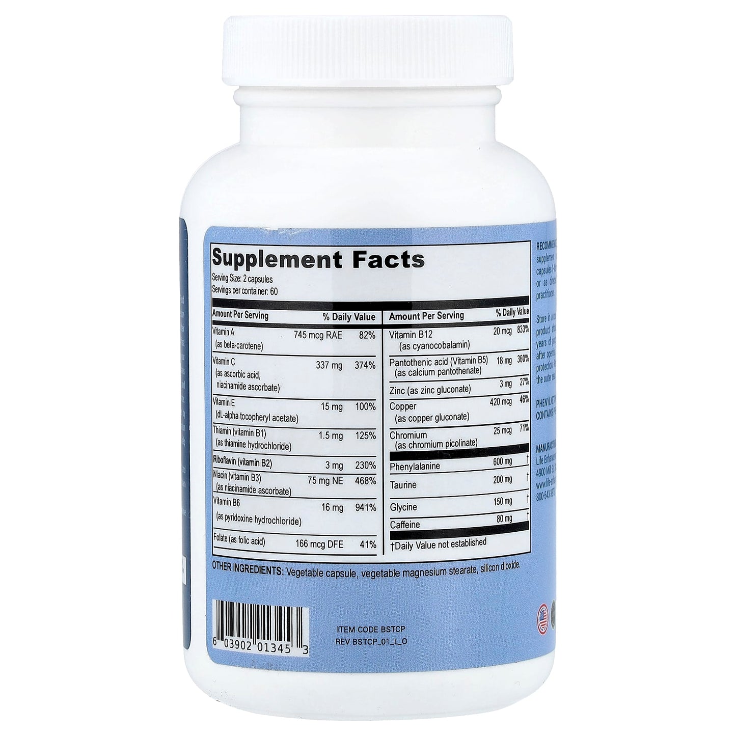 Life Enhancement, Blast Caps™, 120 Vegetarian Capsules - Image 2