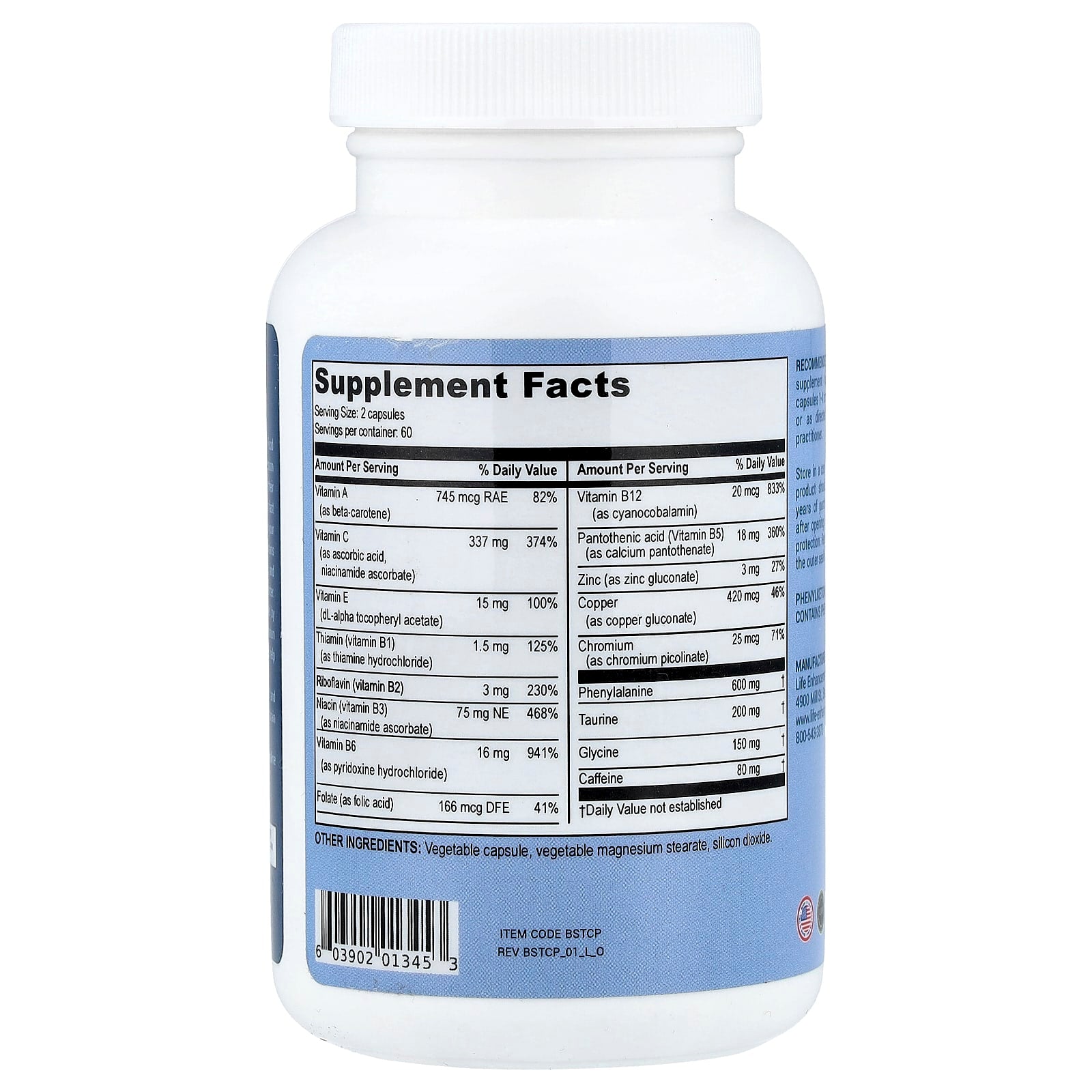 Life Enhancement, Blast Caps™, 120 Vegetarian Capsules - Image 2