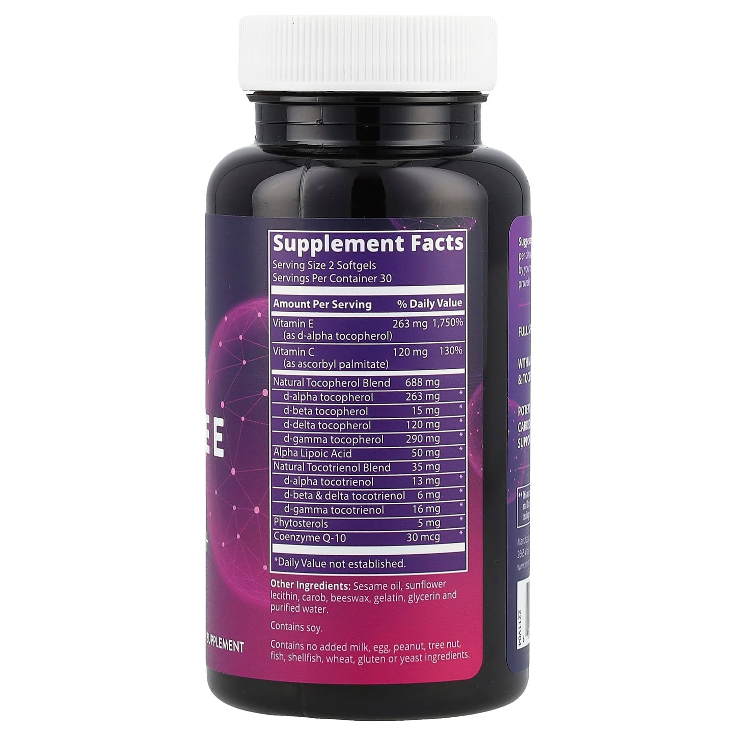 MRM Nutrition, Complete E, 60 Softgels - Image 2