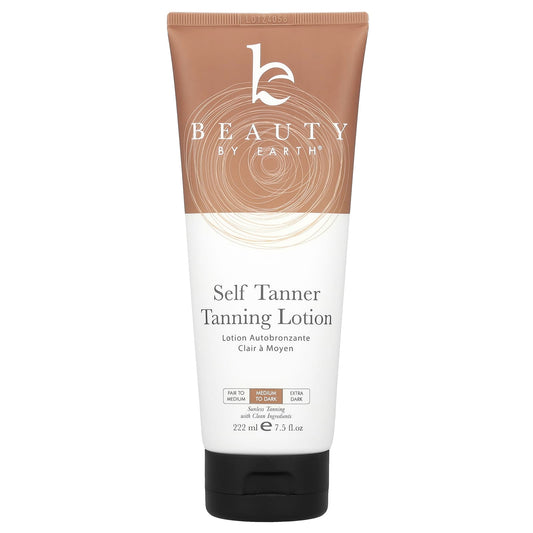 Natural Self Tanner Lotion by Beauty By Earth, Cruelty-Free & Vegan - Image 1