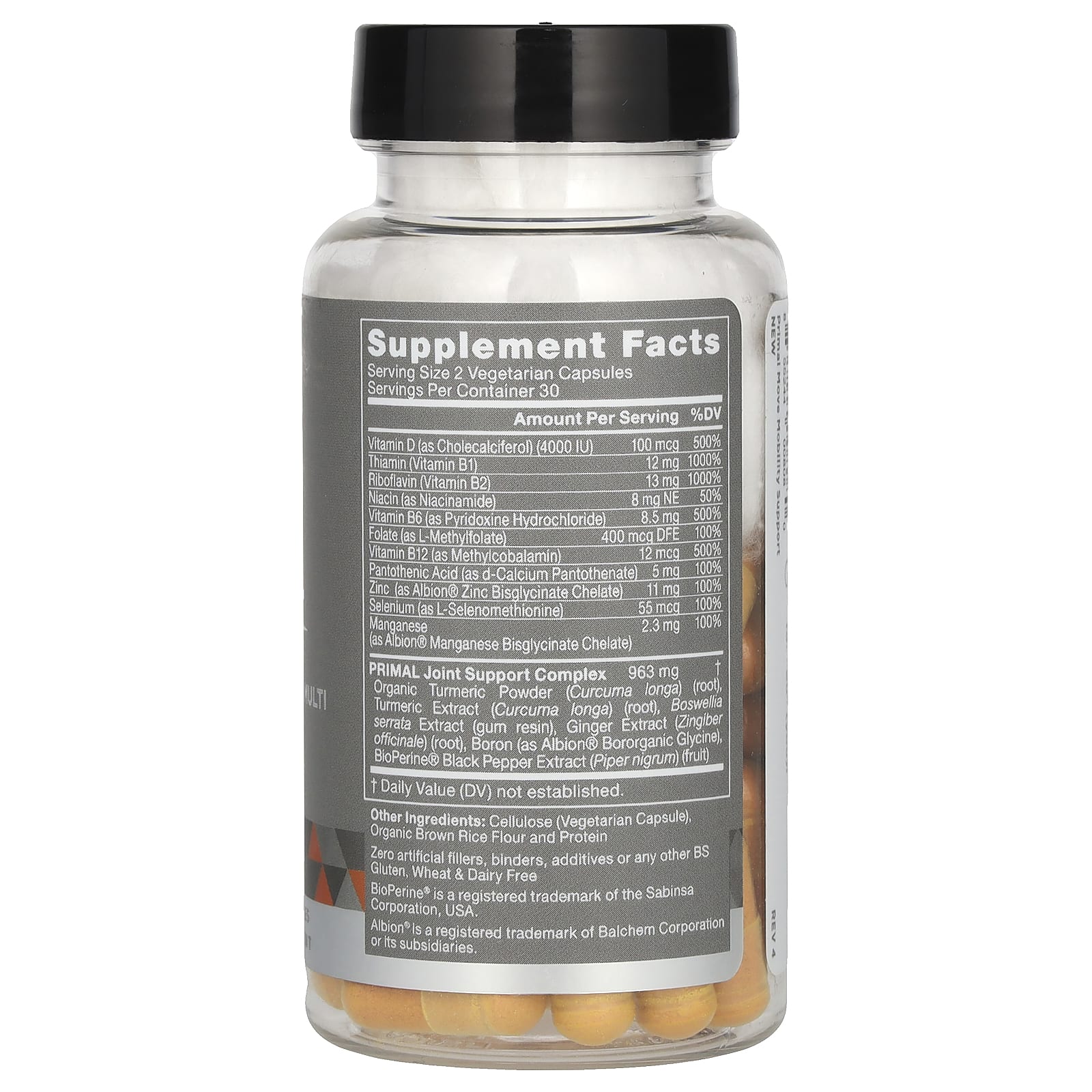 Eu Natural Turmeric & Boswellia Multi, 60 Veg Capsules for Joint Support - Image 2