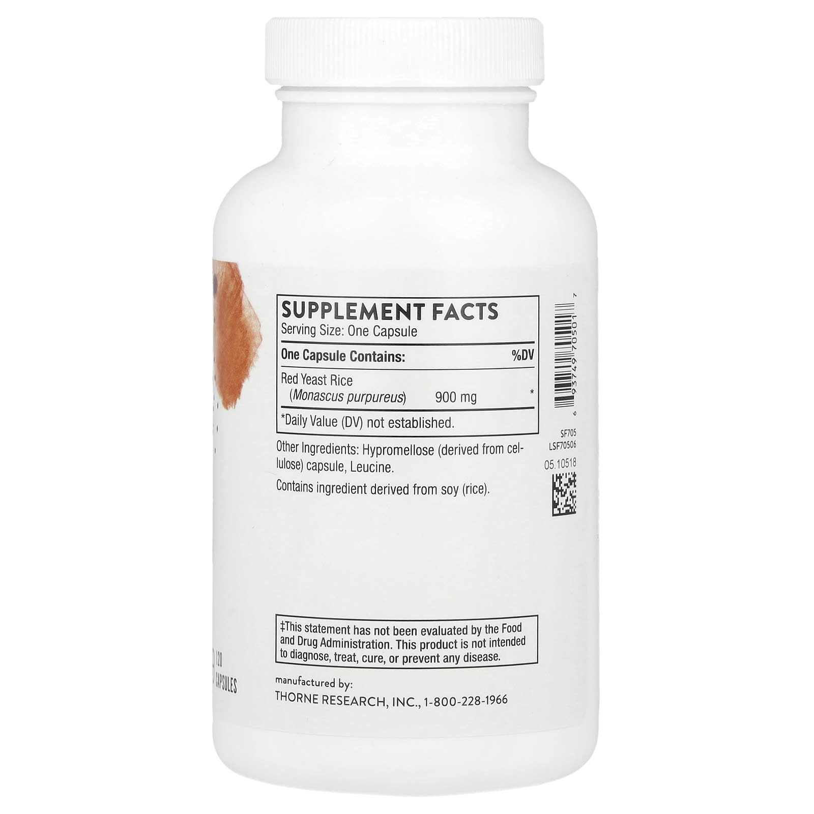 Thorne, Choleast-900, 120 Capsules (900 mg per Capsule) - Image 2