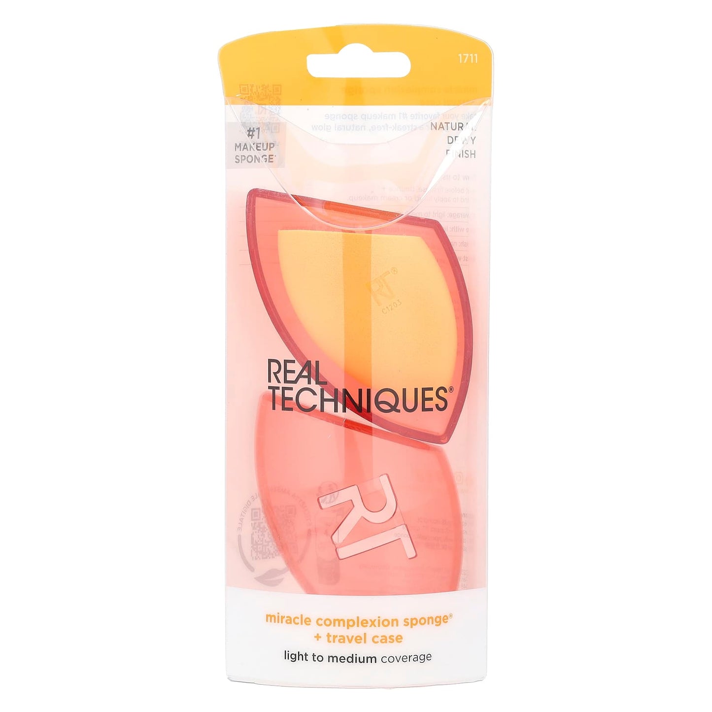 Real Techniques, Miracle Complexion Sponge® + Travel Case, 2 Piece Set - Image 2