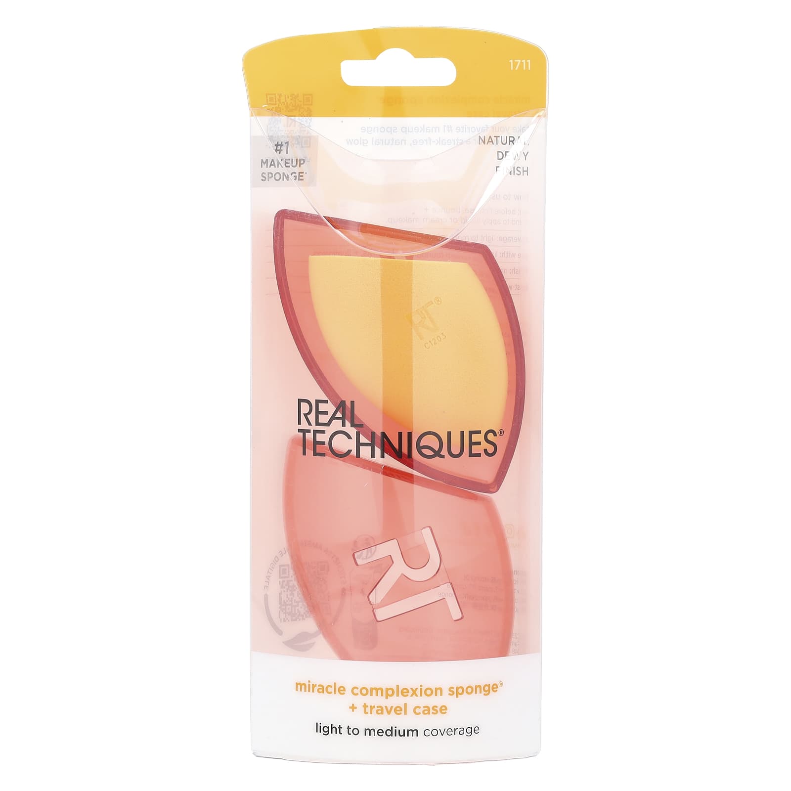 Real Techniques, Miracle Complexion Sponge® + Travel Case, 2 Piece Set - Image 2