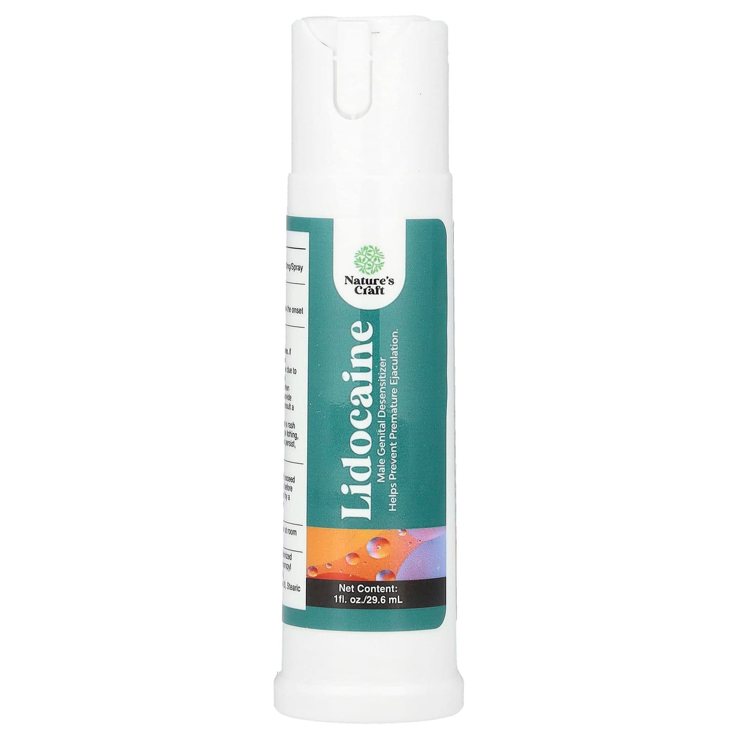 Nature's Craft, Lidocaine, Male Genital Desensitizer, 10 mg, 1 fl oz (29.6 ml) - Image 1
