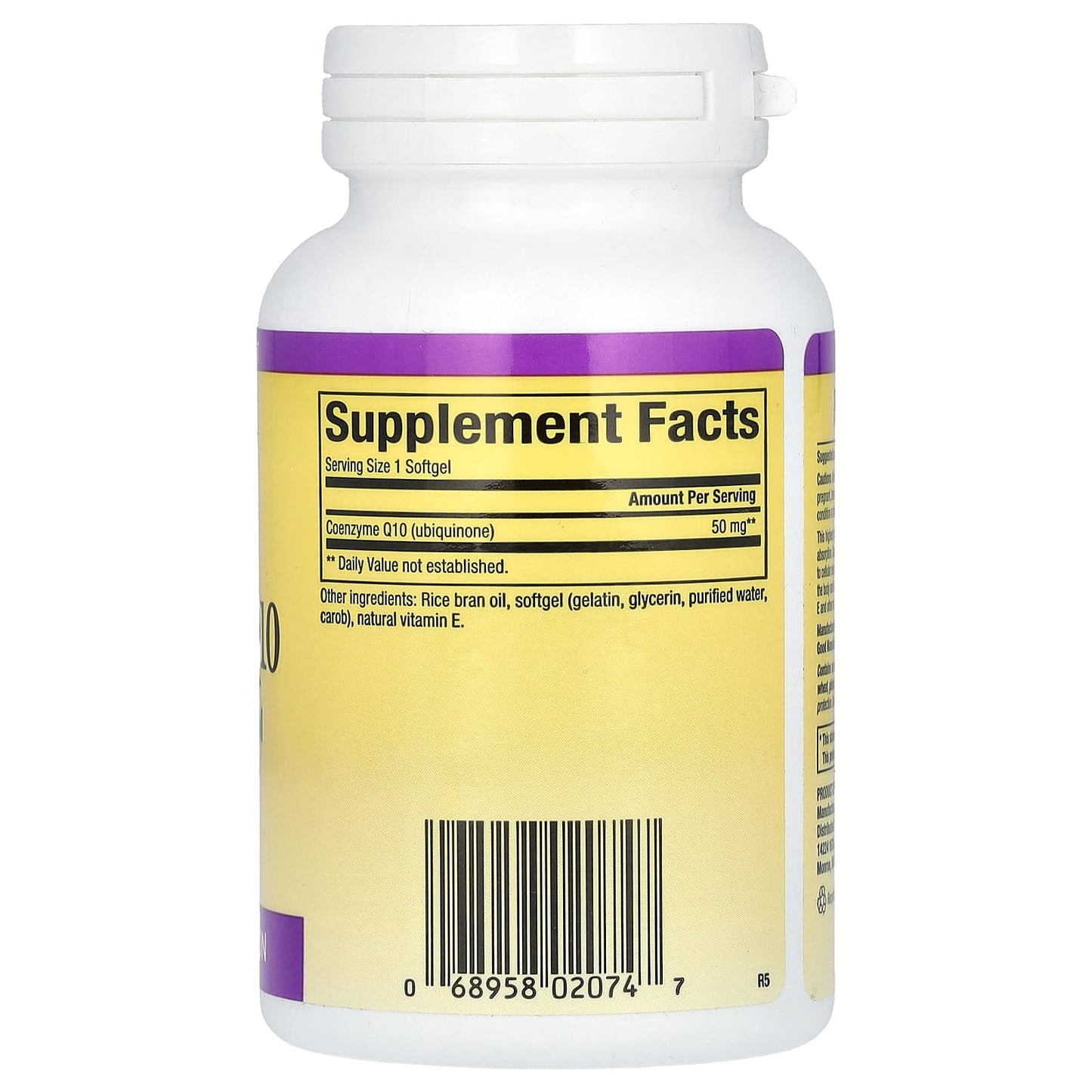 Natural Factors, Coenzyme Q10, 50 mg, 120  Softgels - Image 2