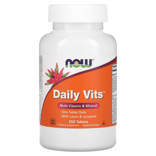 NOW Foods, Daily Vits, Multi Vitamin & Mineral, 250 Tablets - Image 1