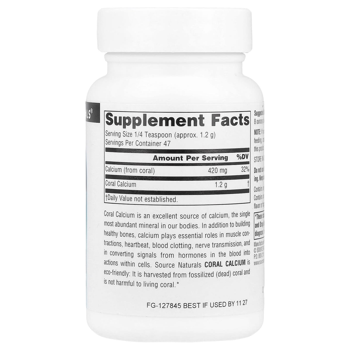 Source Naturals, Coral Calcium Powder, 2 oz (56.7 g)