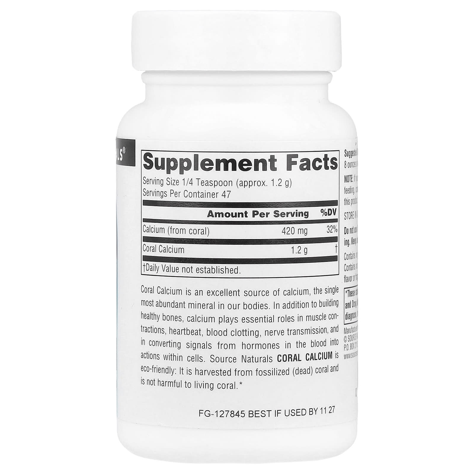 Source Naturals, Coral Calcium Powder, 2 oz (56.7 g)