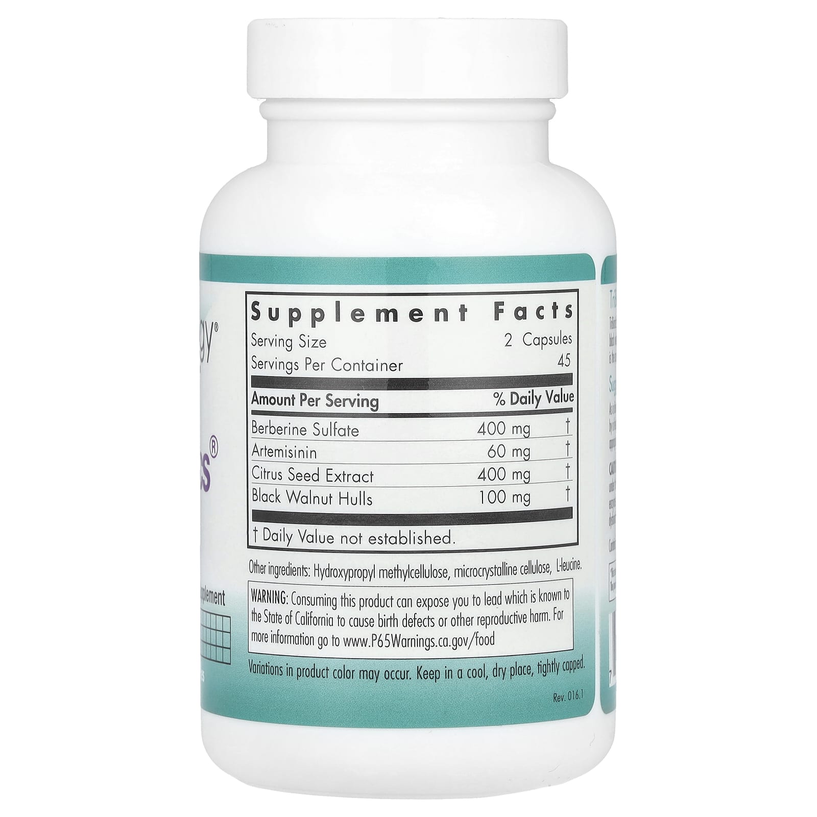 Nutricology, TriBiotics®, GI Balancers, 90 Vegetarian Capsules - Image 2