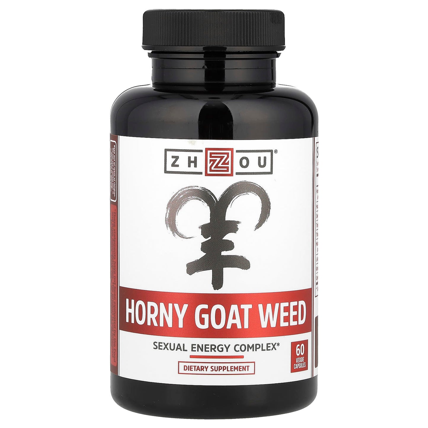 Zhou Nutrition, Horny Goat Weed, Sexual Energy Complex, 60 Veggie Capsules - Image 1