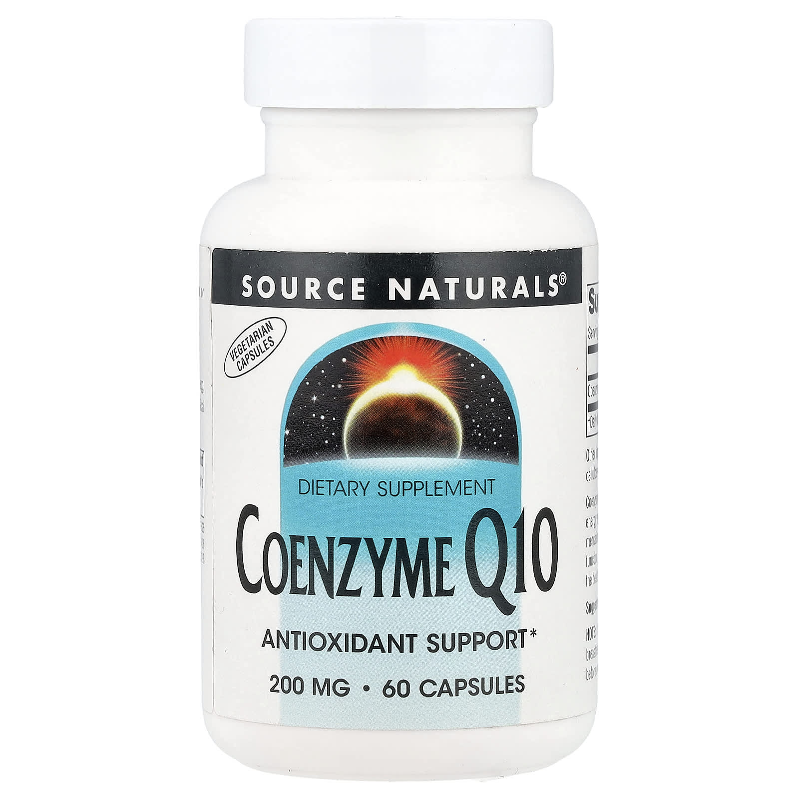 Source Naturals, Coenzyme Q10, 200 mg, 60 Capsules - Image 1