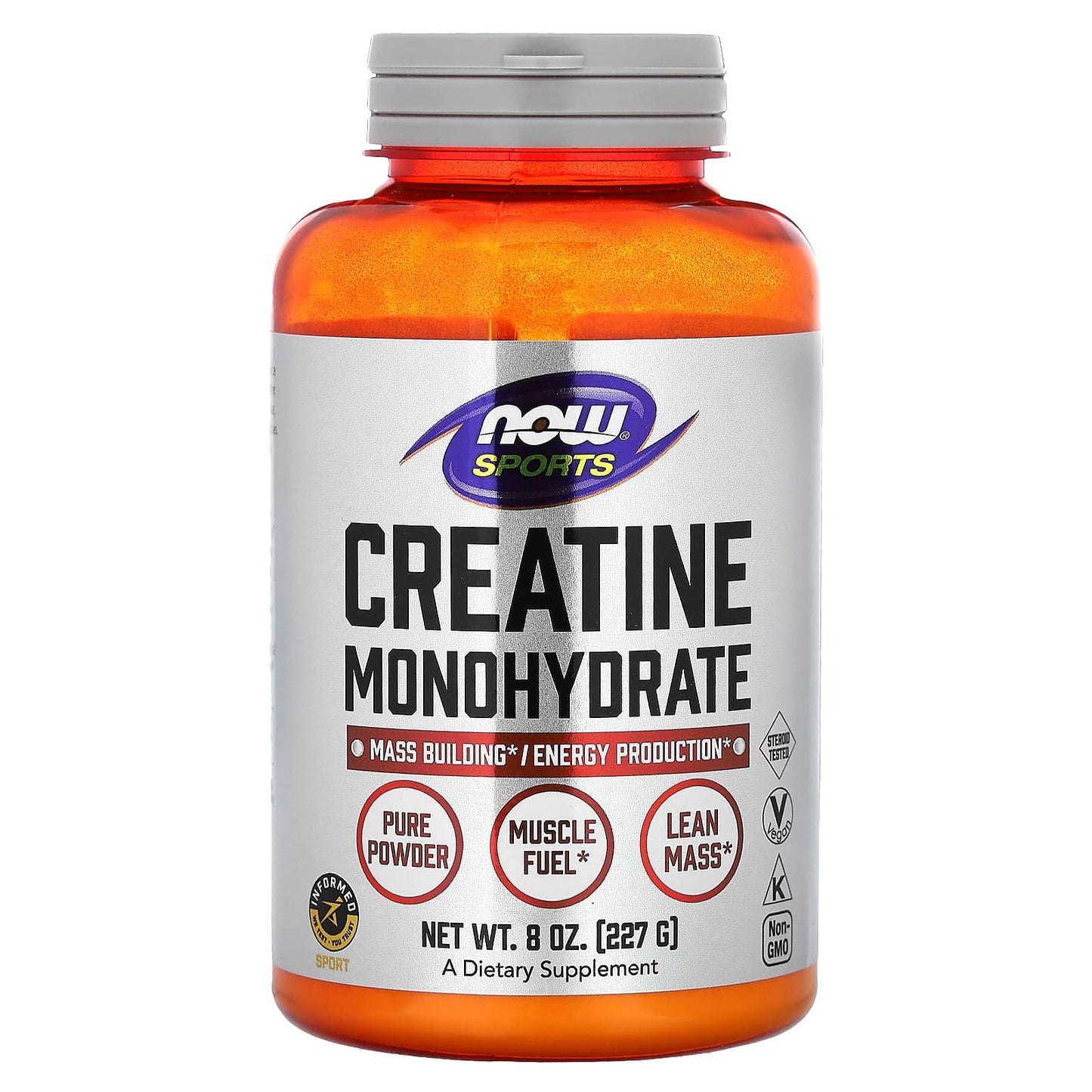 NOW Foods, Sports, Creatine Monohydrate, 8 oz (227 g) - Image 1