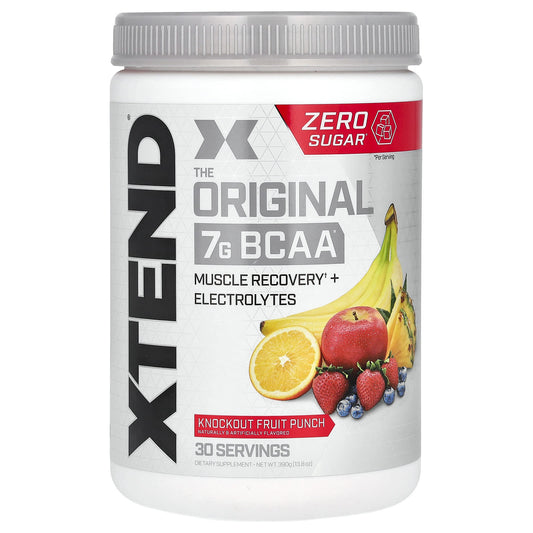 XTEND, The Original 7G BCAA, Knockout Fruit Punch, 13.8 oz (390 g) - Image 1