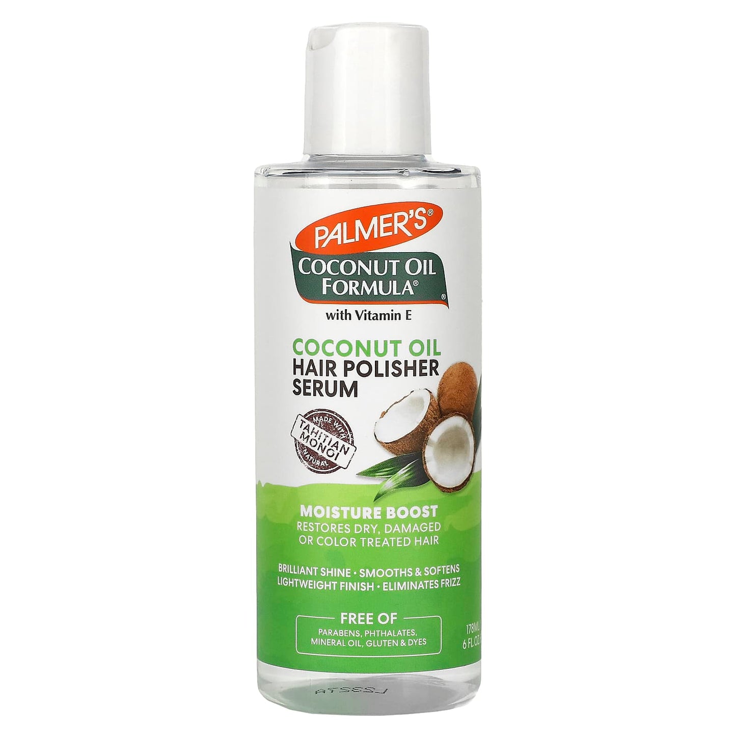 Palmer's, Coconut Oil Formula, Moisture Boost, Hair Polisher Serum, 6 fl oz (178 ml) - Image 1