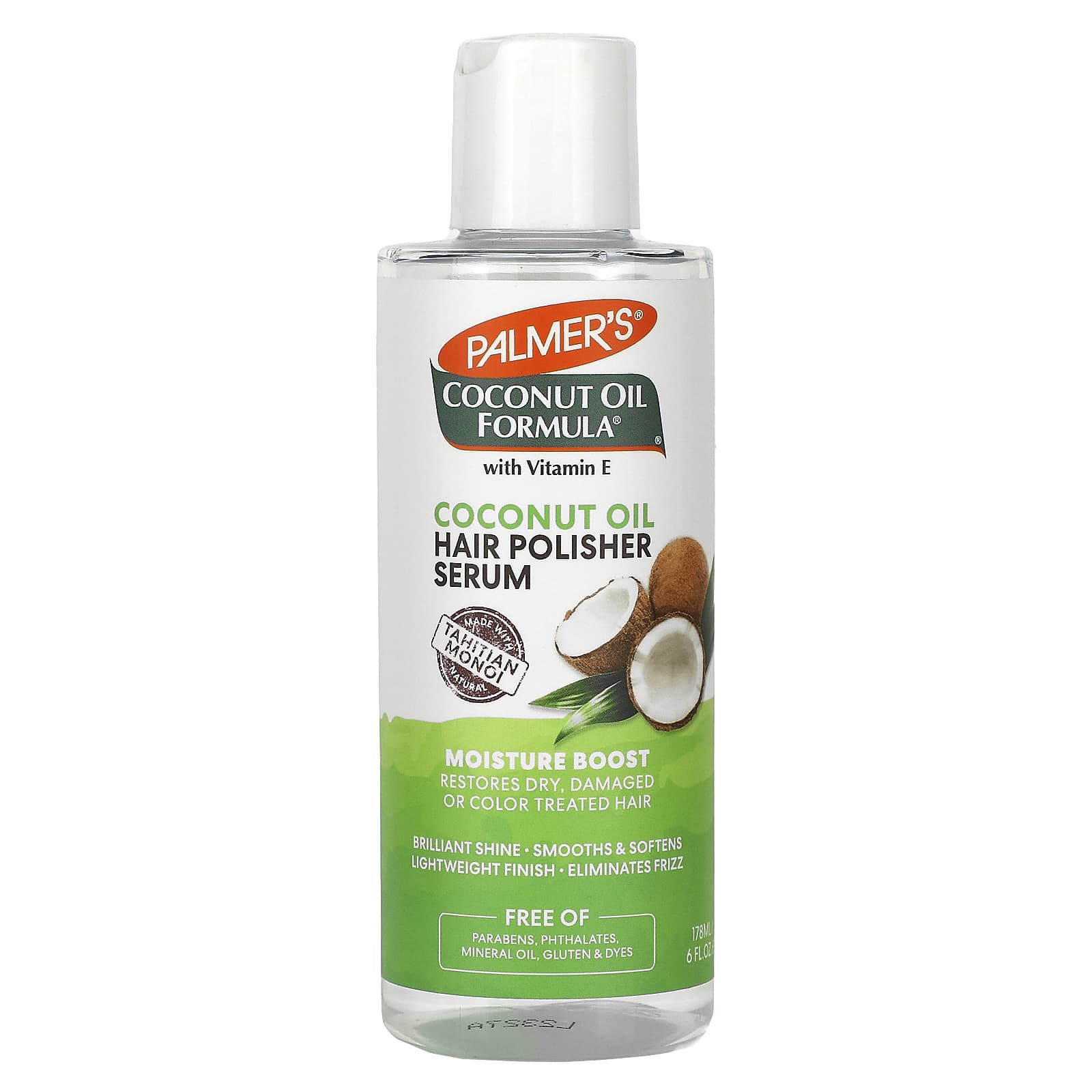 Palmer's, Coconut Oil Formula, Moisture Boost, Hair Polisher Serum, 6 fl oz (178 ml) - Image 1