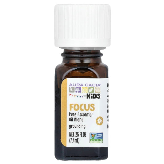Aura Cacia Kids Pure Essential Oil Blend for Focus & Concentration - 0.25 fl oz - Image 1