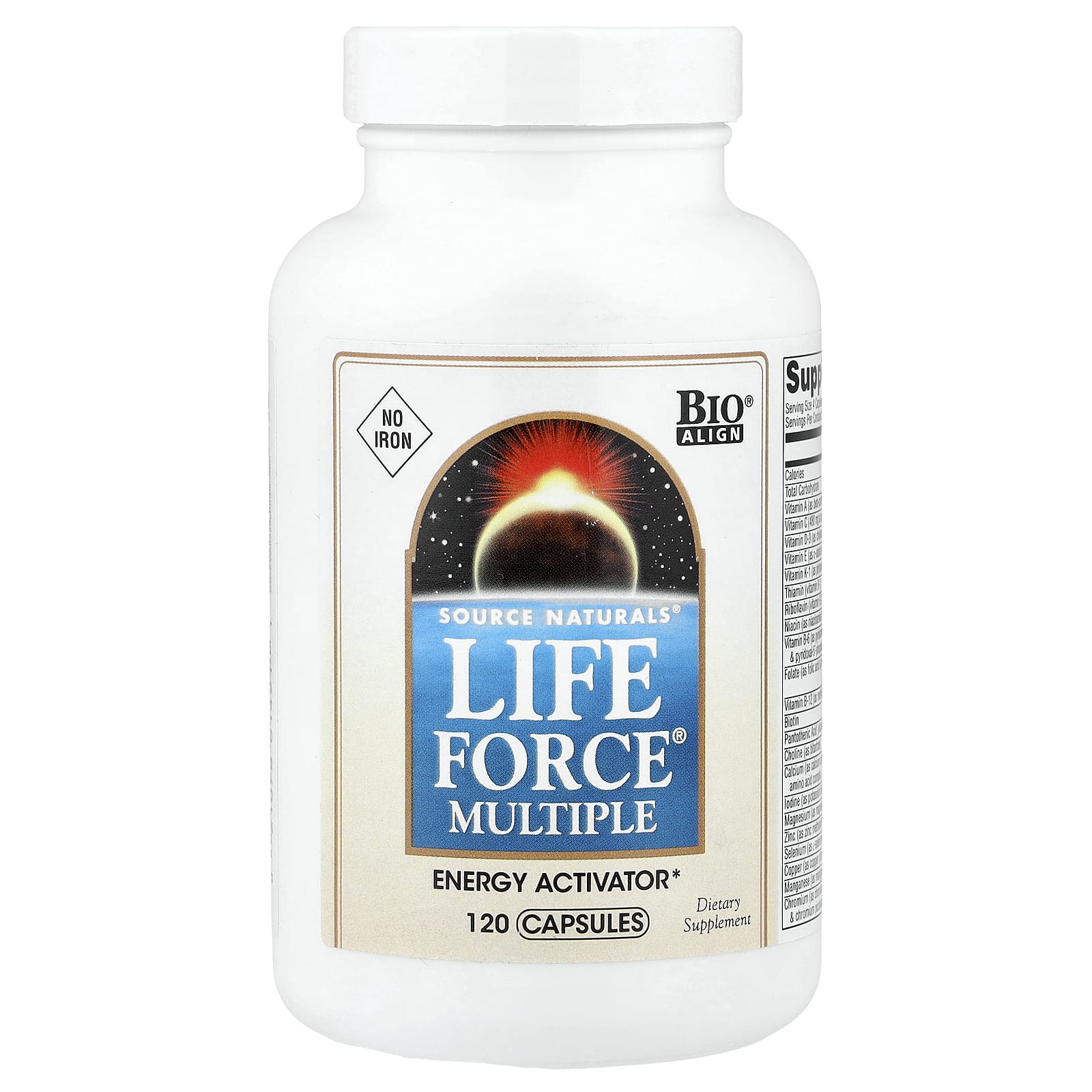Source Naturals, Life Force® Multiple, No Iron, 120 Capsules - Image 1