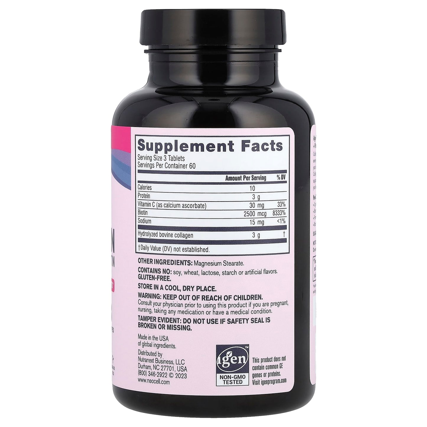 NeoCell, Super Collagen + Vitamin C & Biotin, 180 Tablets - Image 2