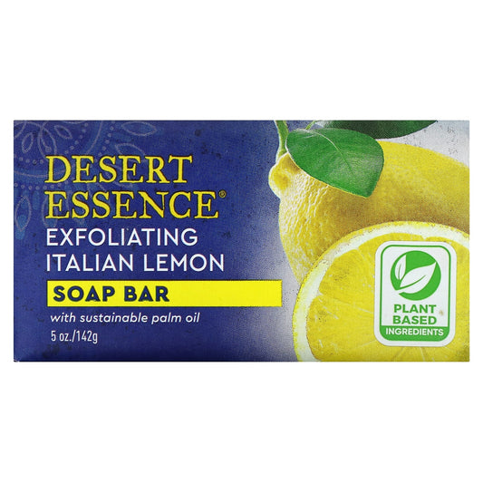 Exfoliating Italian Lemon Soap Bar | Desert Essence - Image 1