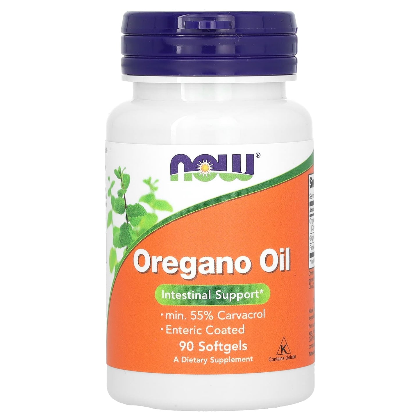 NOW Foods, Oregano Oil, 90 Softgels - Image 1