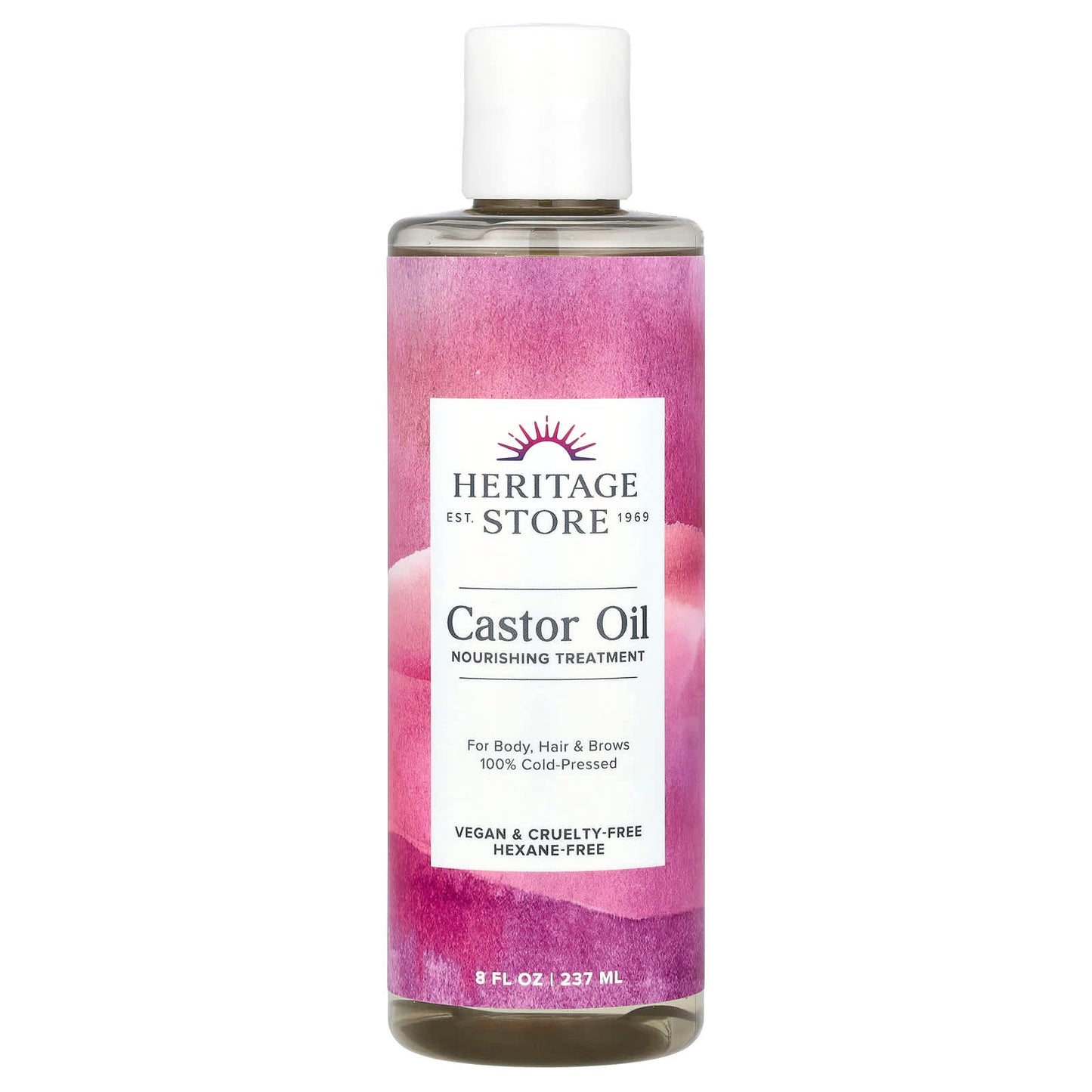 Cold-Pressed Castor Oil for Hair, Skin & Brows - Hexane-Free & Vegan - Image 1