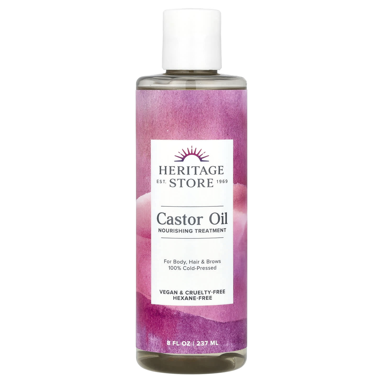 Cold-Pressed Castor Oil for Hair, Skin & Brows - Hexane-Free & Vegan - Image 1