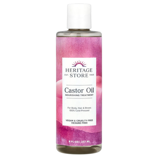 Cold-Pressed Castor Oil for Hair, Skin & Brows - Hexane-Free & Vegan - Image 1