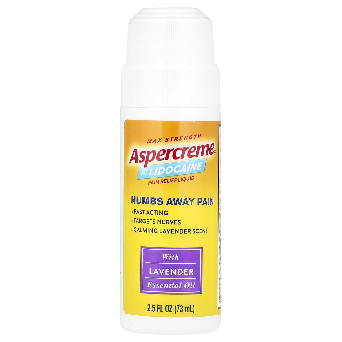 Aspercreme Pain Relief Liquid with Lidocaine & Lavender - Fast Acting - Image 1