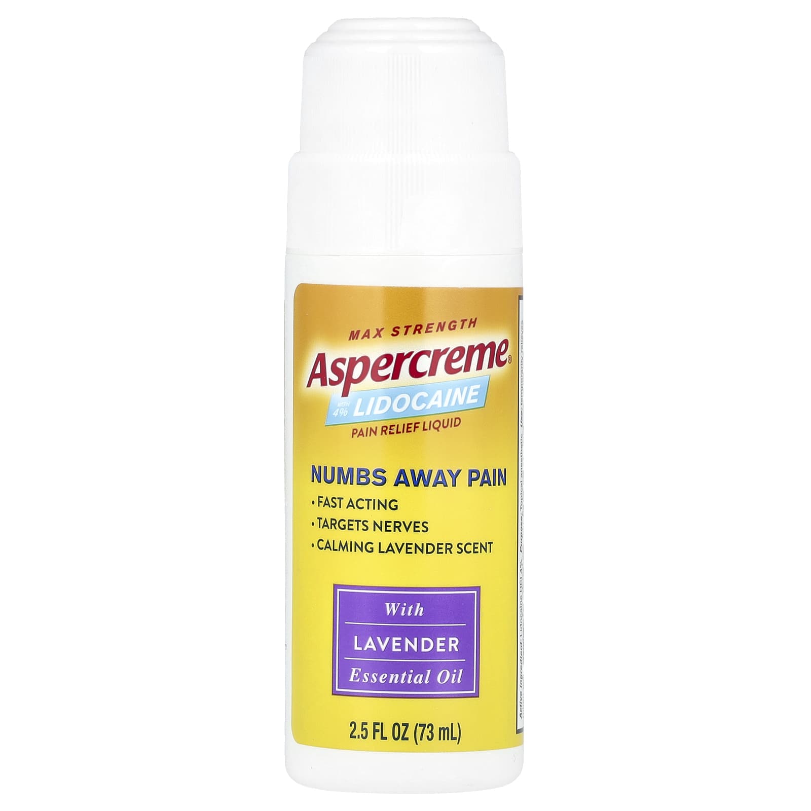 Aspercreme Pain Relief Liquid with Lidocaine & Lavender - Fast Acting - Image 1