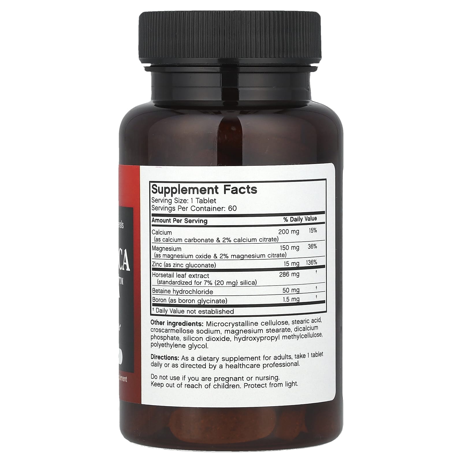 FutureBiotics Silica Supplement for Healthy Bones, Hair & Nails - 60 Tablets - Image 2