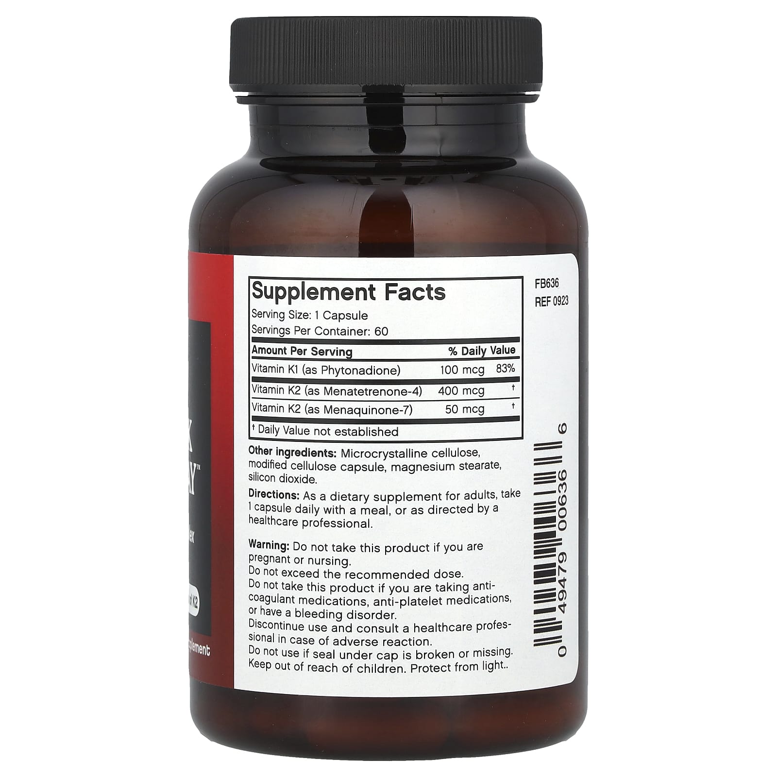 Futurebiotics Vitamin K Triple Play 60 Capsules - Image 2