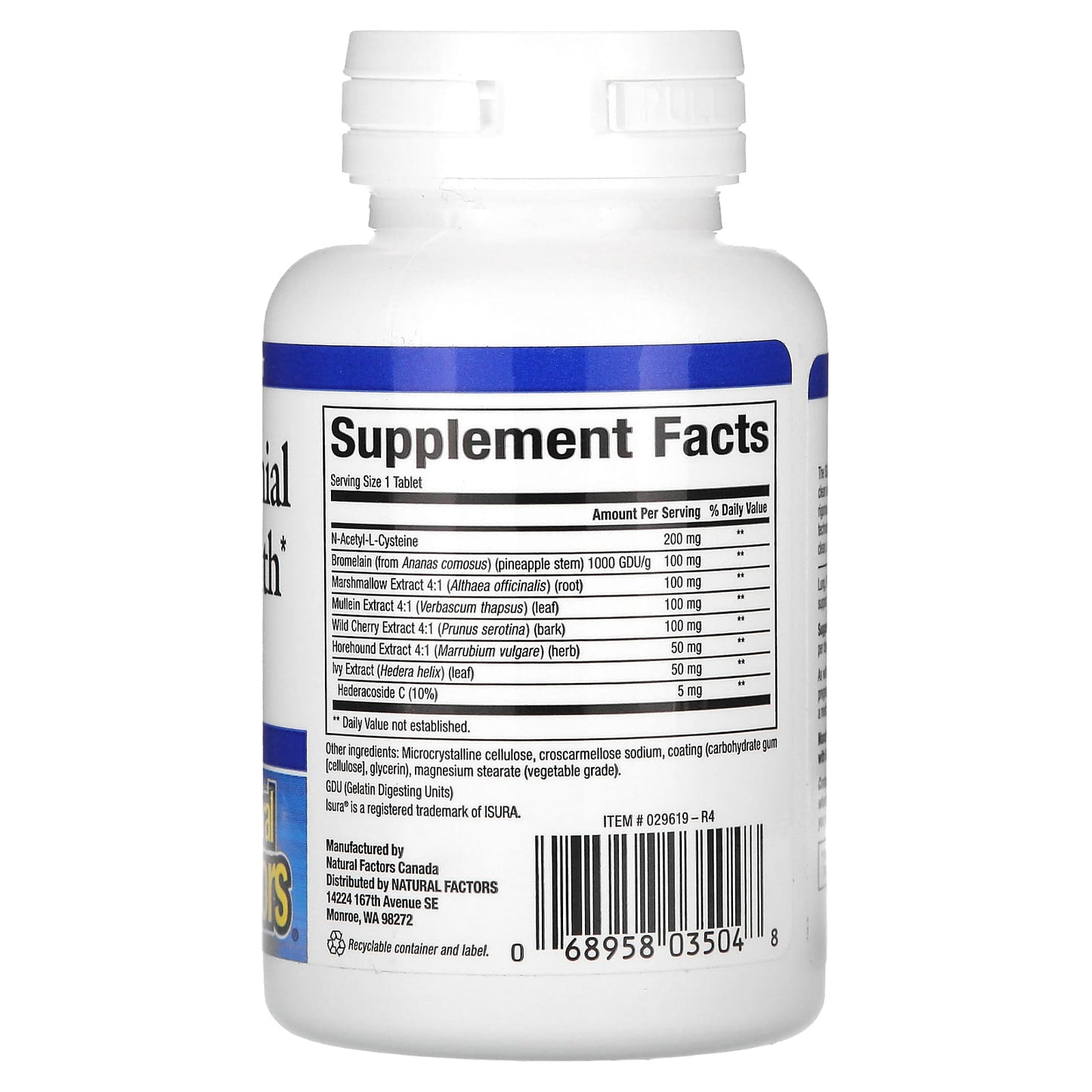 Natural Factors, Lung, Bronchial & Sinus Health, 45 Tablets - Image 2