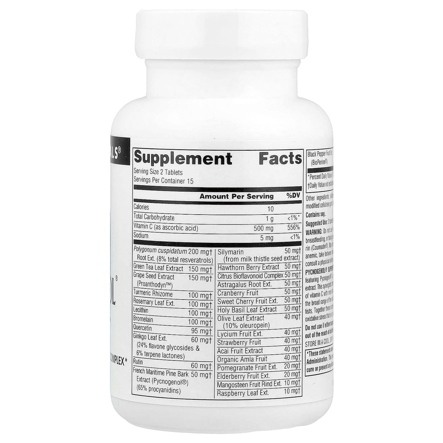 Source Naturals, Pycnogenol® Supreme™, 30 Tablets - Image 2