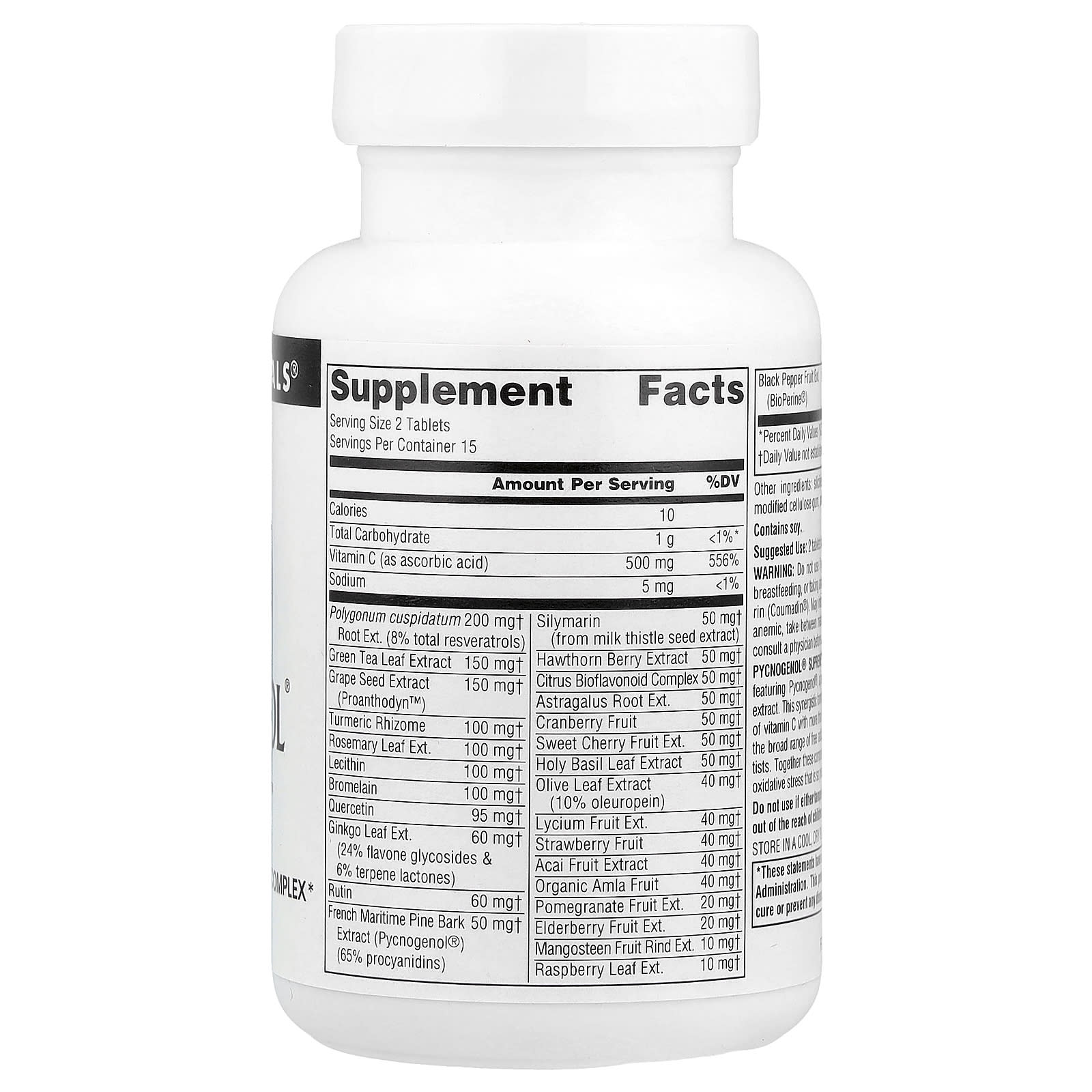 Source Naturals, Pycnogenol® Supreme™, 30 Tablets - Image 2