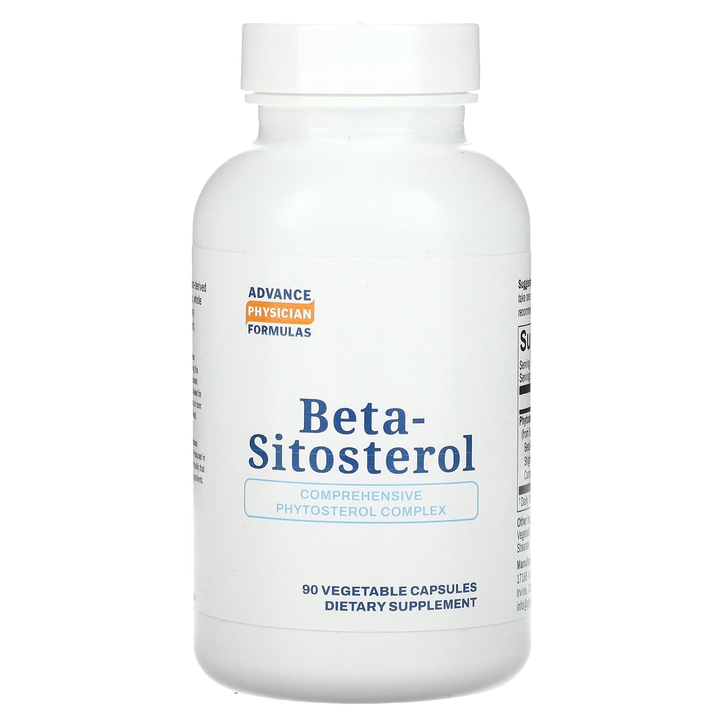 Support Heart Health with Advance Physician Formulas Beta-Sitosterol 90 Capsules - Image 1