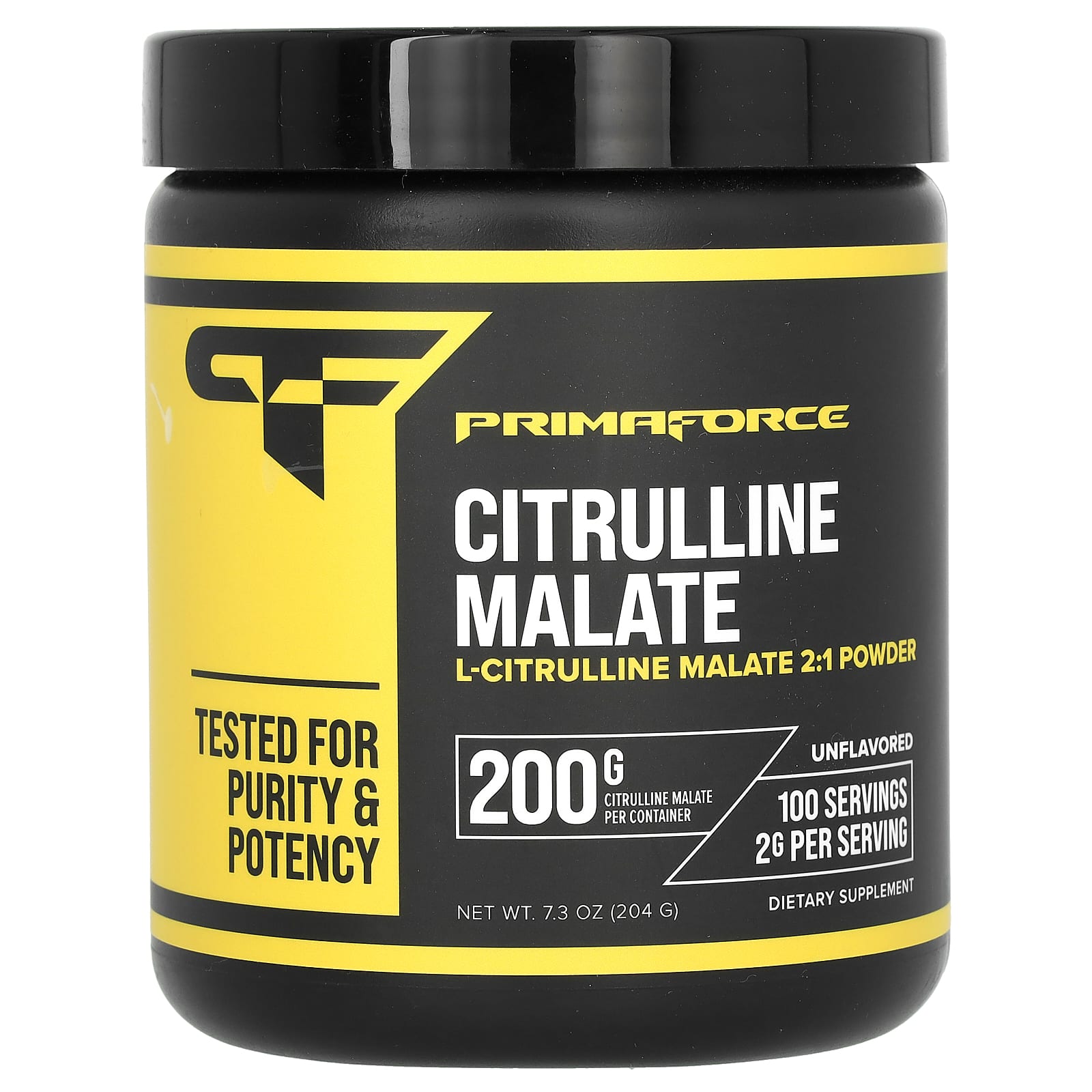 Primaforce, Citrulline Malate, Unflavored, 7.3 oz (204 g) - Image 1