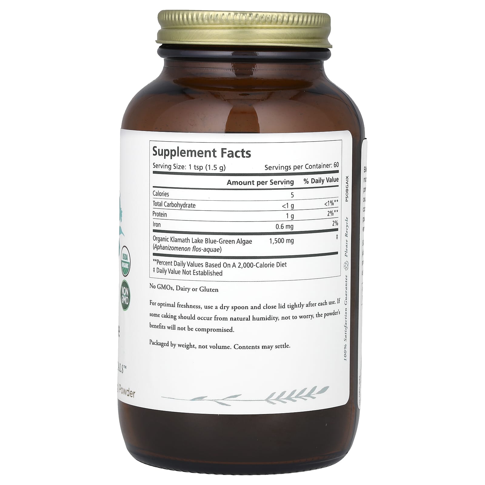Pure Synergy, Blue-Green Algae Powder, 3.2 oz ( 90 g) - Image 2
