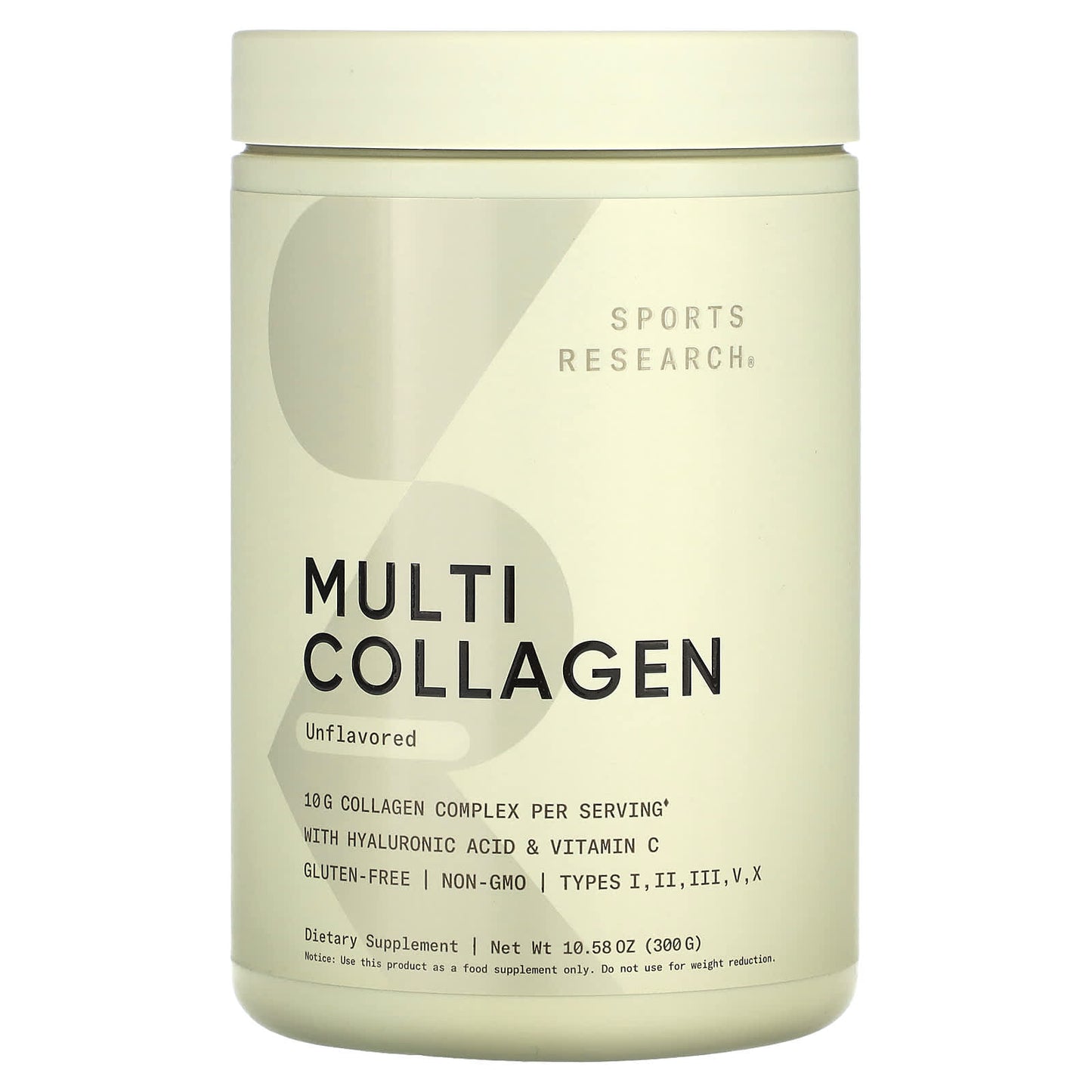 Sports Research, Multi Collagen, Unflavored, 10.58 oz (300 g) - Image 1