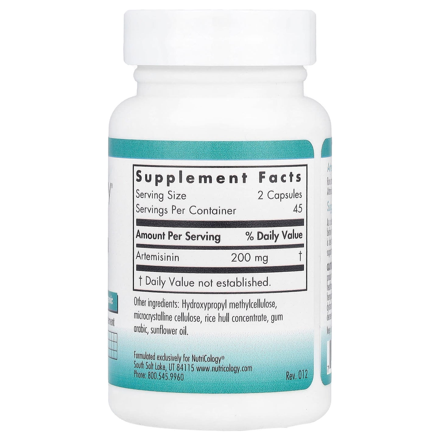 Nutricology, Artemisinin, 100 mg, 90 Vegetarian Capsules - Image 2