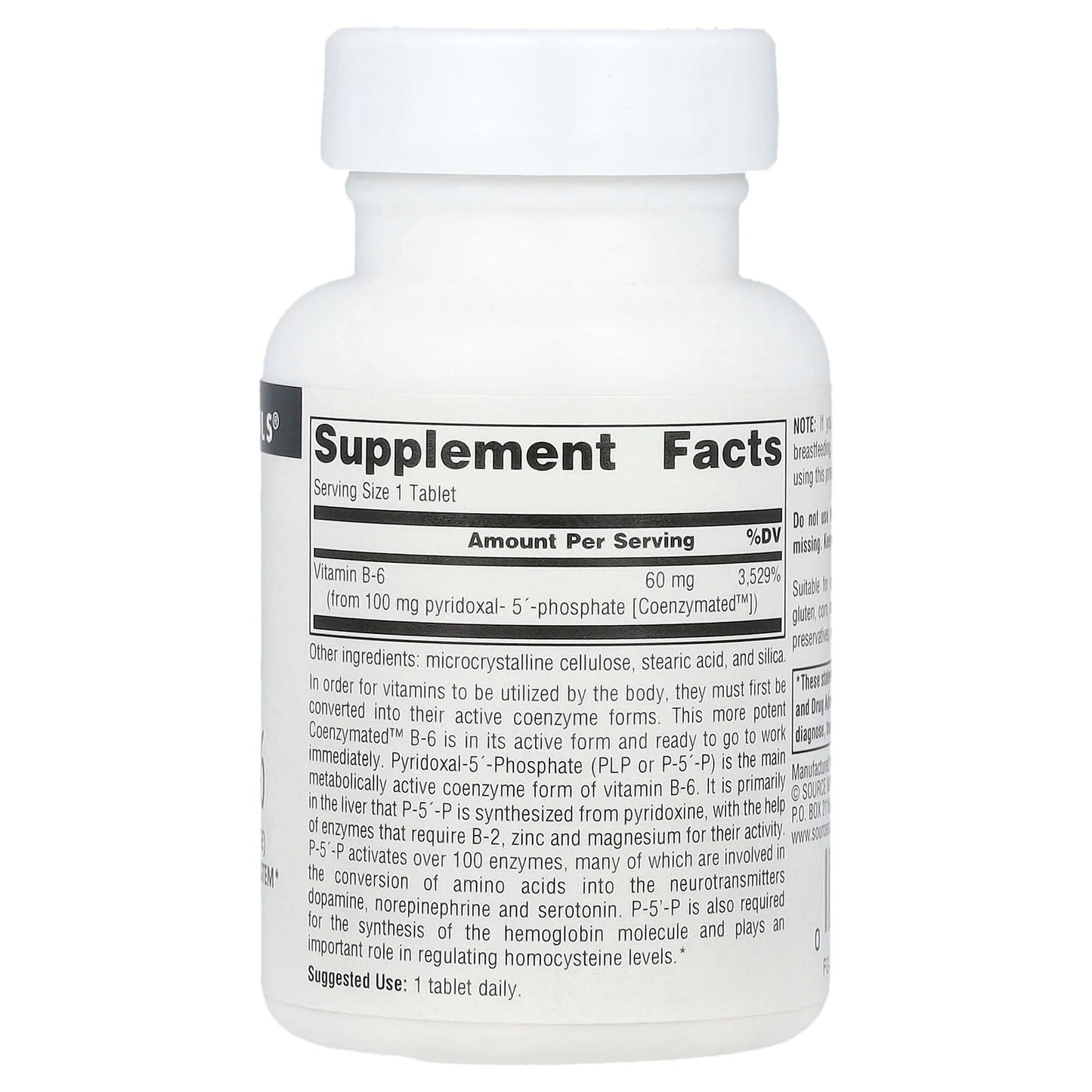 Source Naturals, Coenzymated™ B-6, 100 mg, 60 Tablets - Image 2