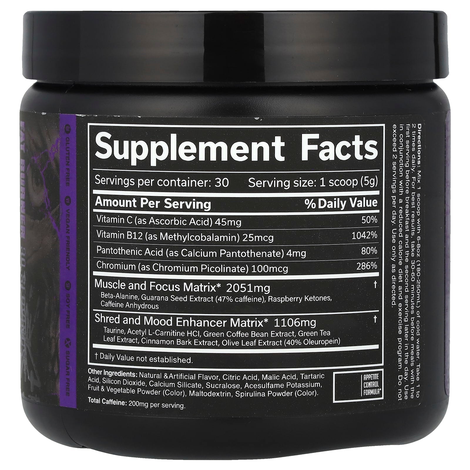 JNX Sports The Ripper Dark Grape Fat Burner Energy Focus Mood - Image 2