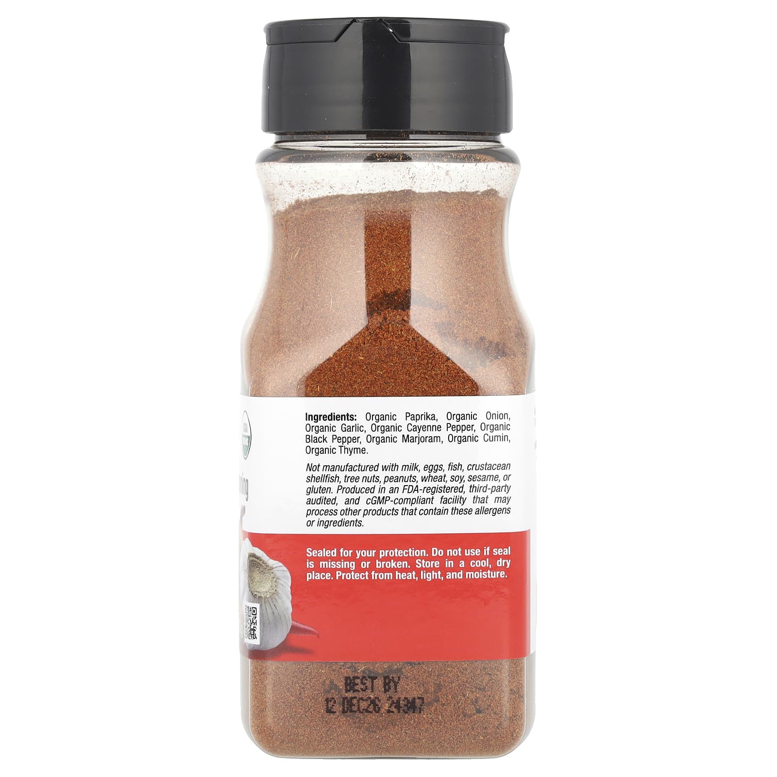 California Gold Nutrition Organic Cajun Seasoning, 4.59 oz (130g) - Image 2