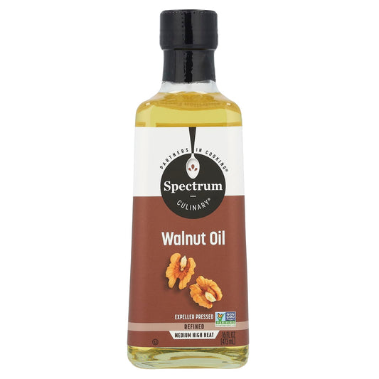 Spectrum Culinary, Walnut Oil, Expeller Pressed, Refined, 16 fl oz (473 ml) - Image 1