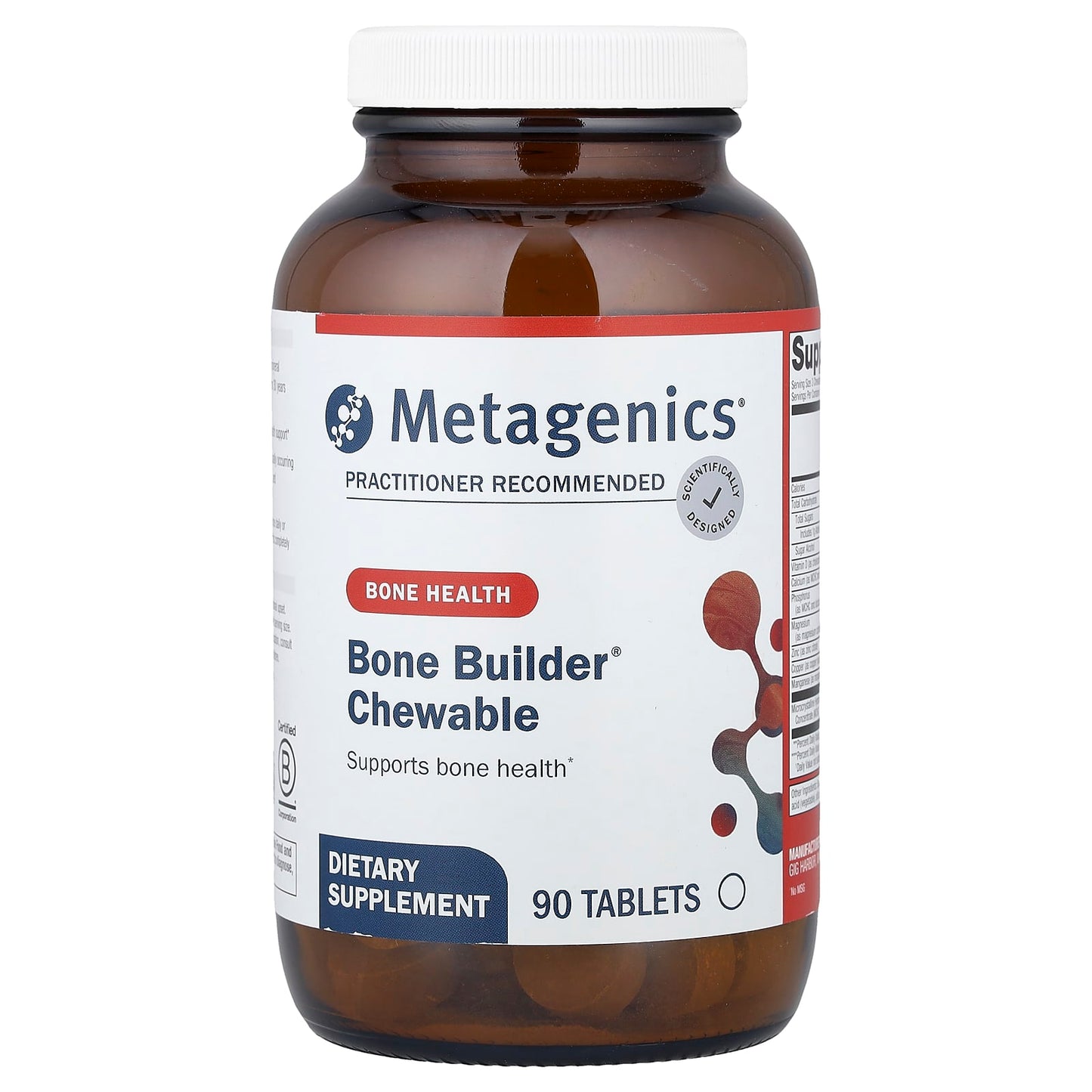 Metagenics, Bone Builder® Chewable, 90 Tablets - Image 1