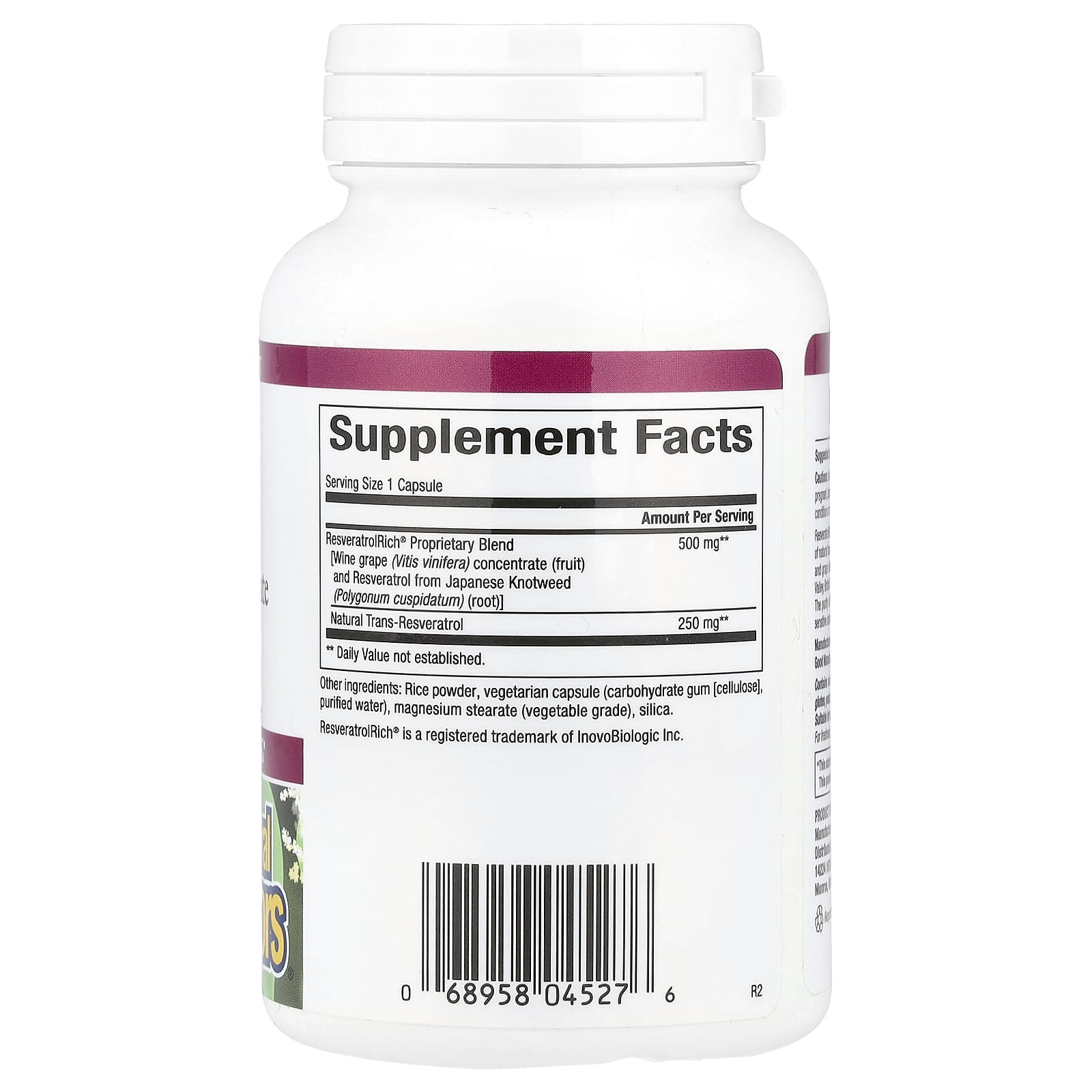 Natural Factors, ResveratrolRich®, Resveratrol Concentrate, Super Strength, 60 Vegetarian Capsules - Image 2