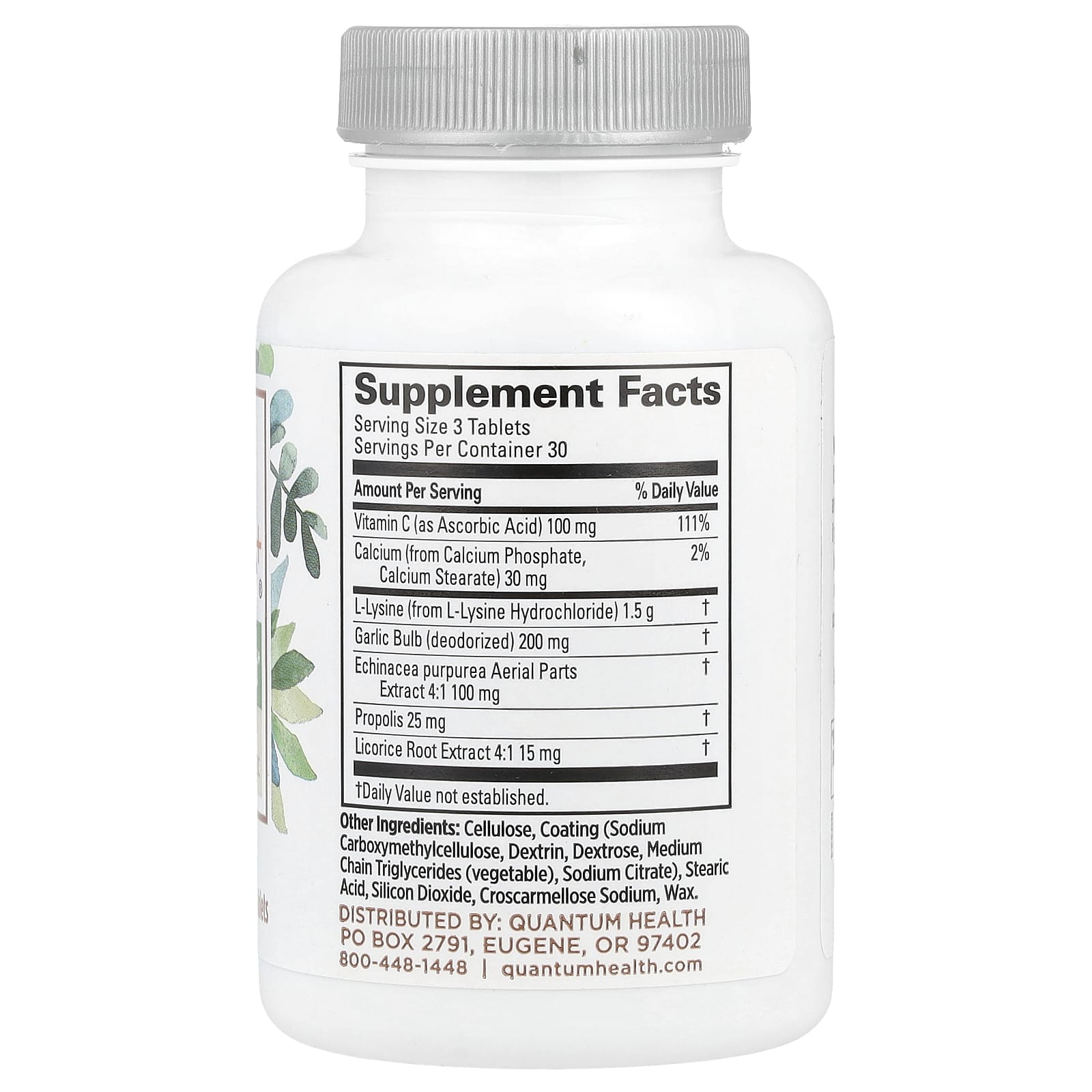 Quantum Health, SuperLysine+®, Immune Support, 90 Tablets - Image 2