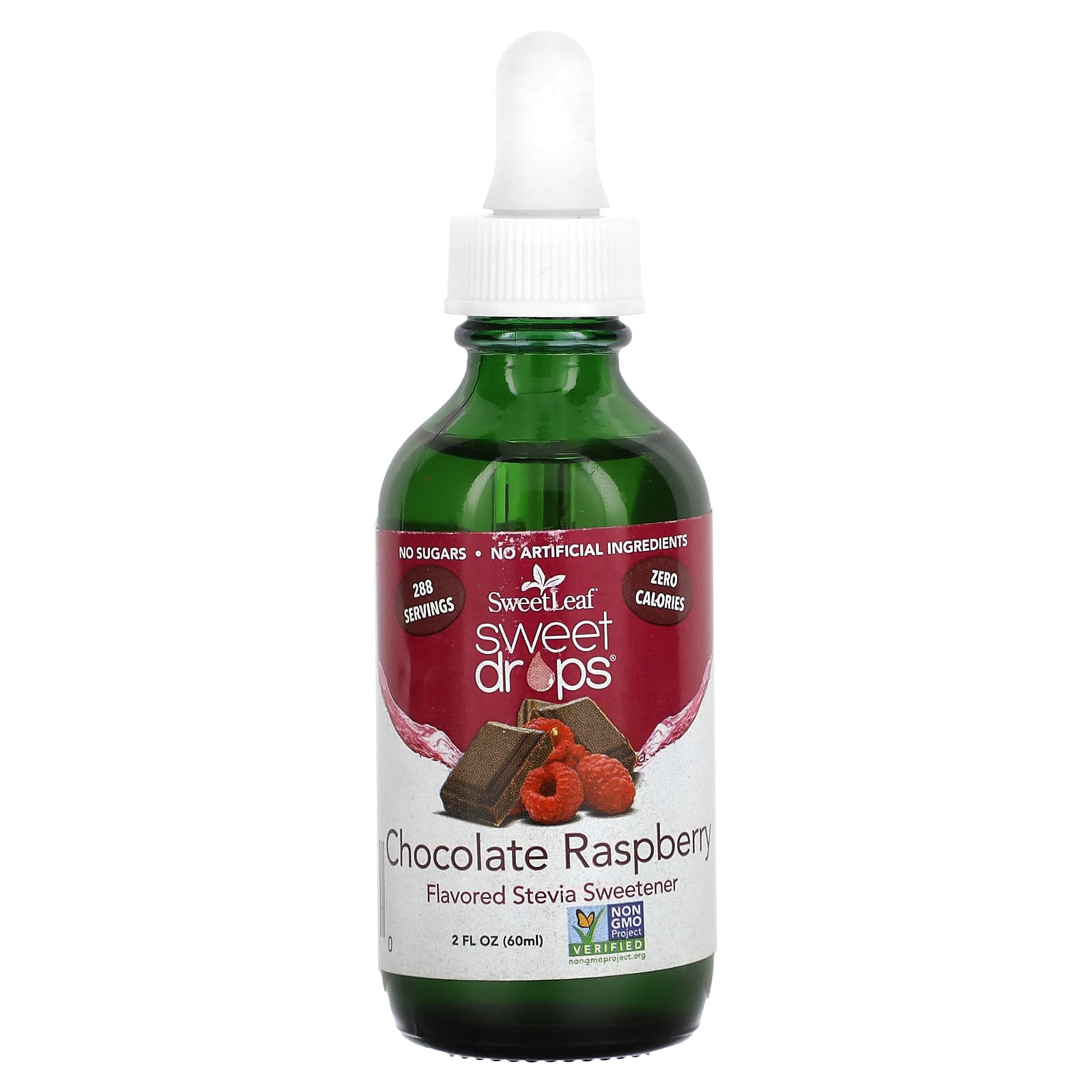SweetLeaf Stevia, Sweet Drops, Chocolate Raspberry, 2 fl oz (60 ml) - Image 1