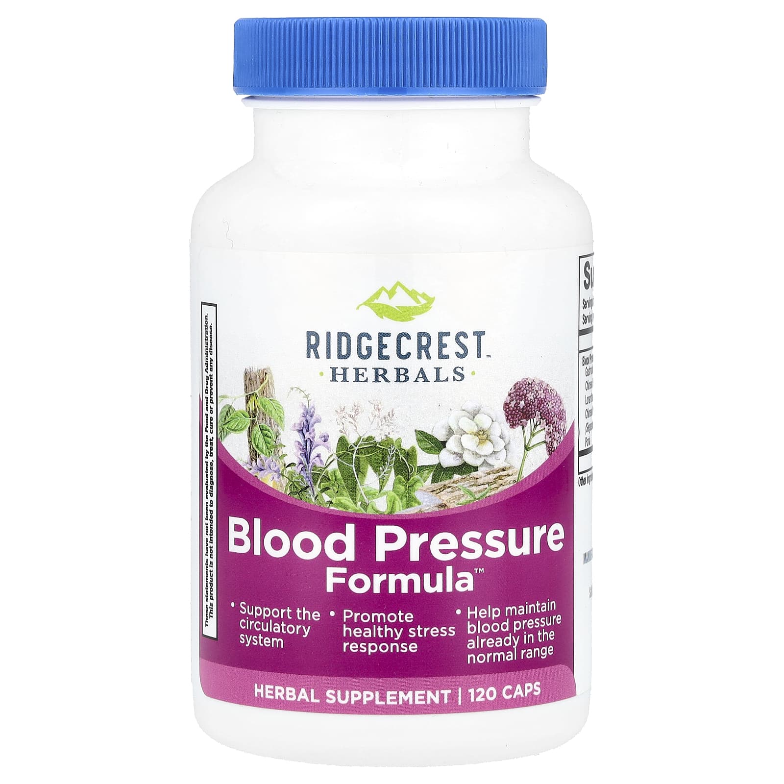 RidgeCrest Herbals, Blood Pressure Formula™, 120 Caps - Image 1
