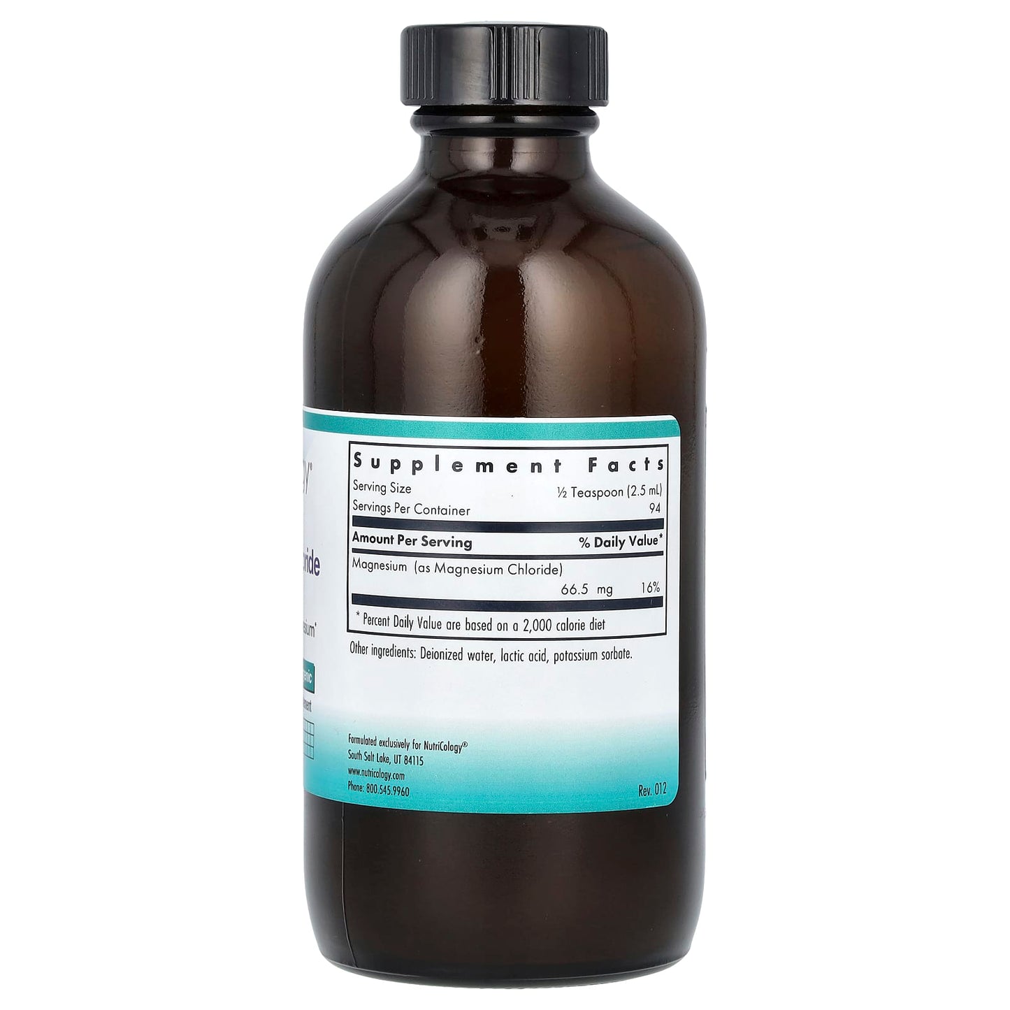 Nutricology, Magnesium Chloride Liquid, 8 fl oz (236 ml) - Image 2